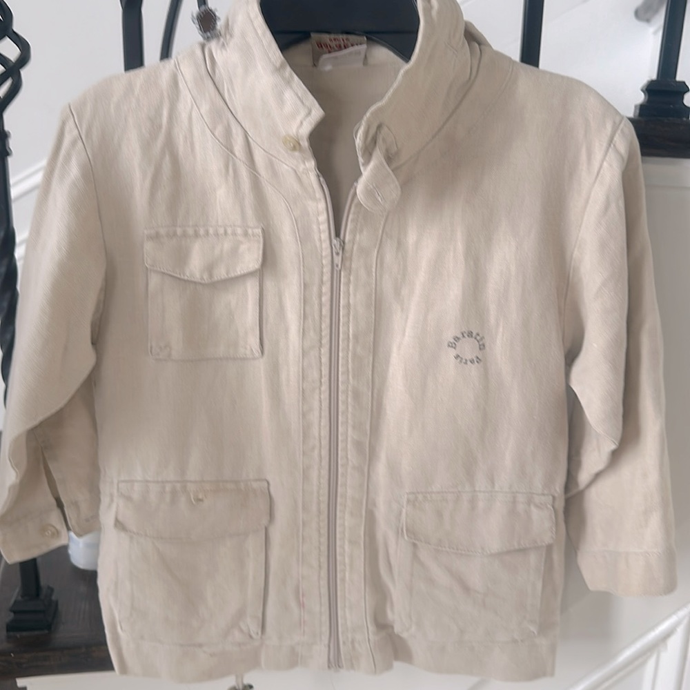 100% Linen “Baratin Paris” Zippered Lightweight Jacket